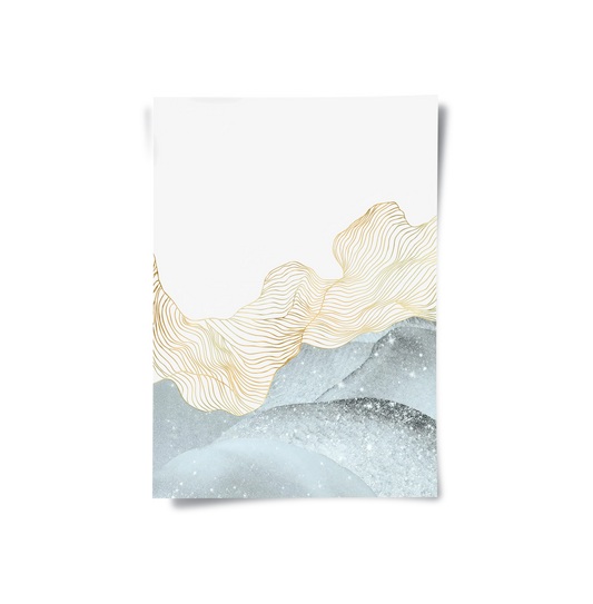 Abstract Mountain Set of 2 - Poster