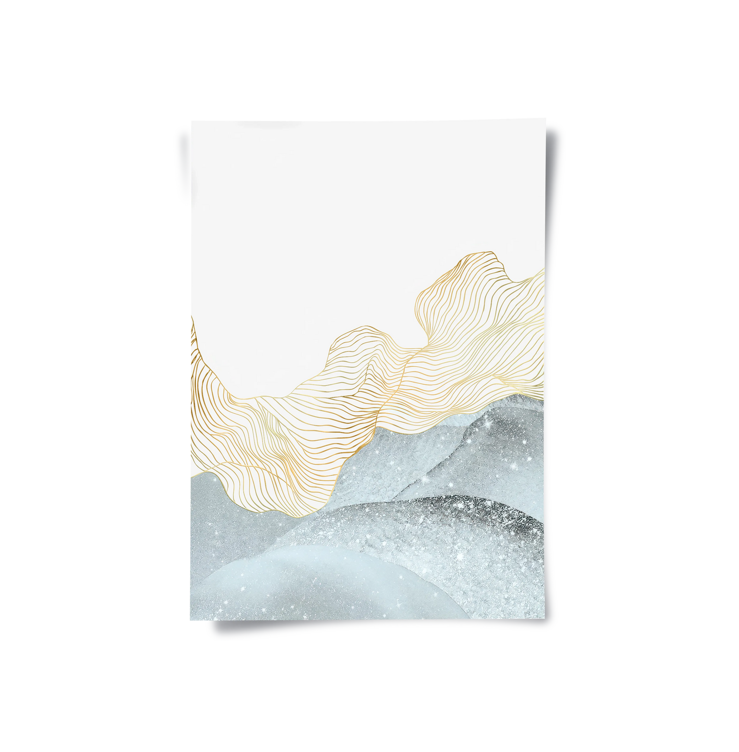 2Abstract Mountain Set of 2 - Poster