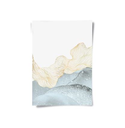 Abstract Mountain Set of 2 - Poster