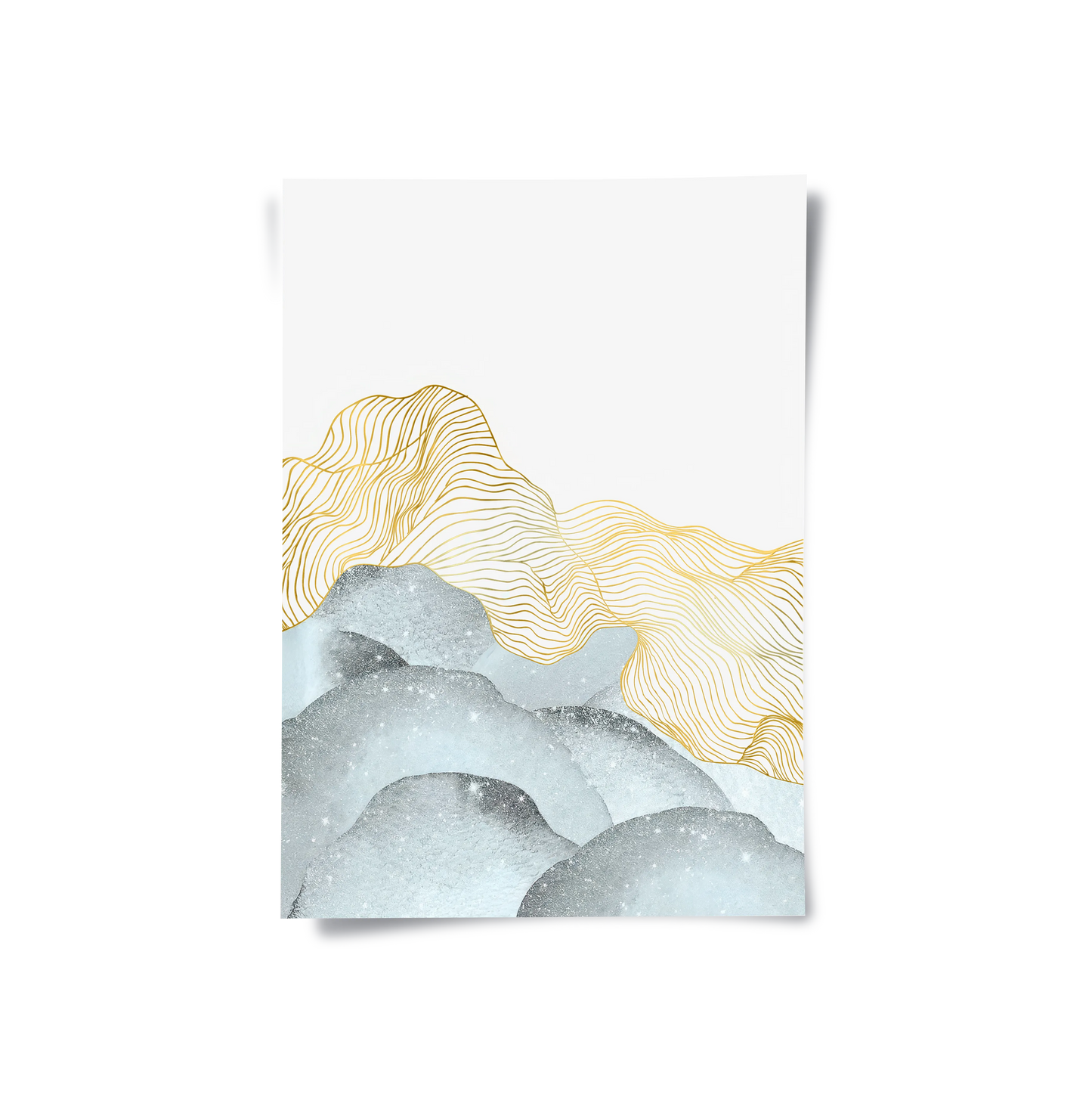 2Abstract Mountain Set of 2 - Poster