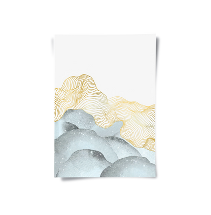 Abstract Mountain Set of 2 - Poster