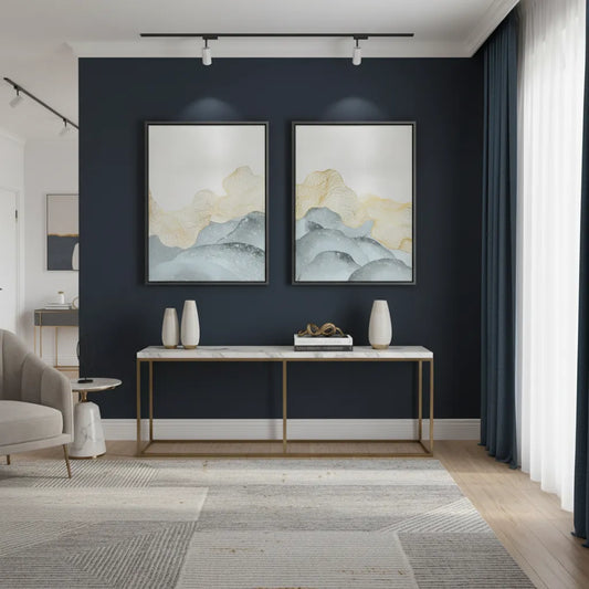 Abstract Mountain Set of 2 - Canvas