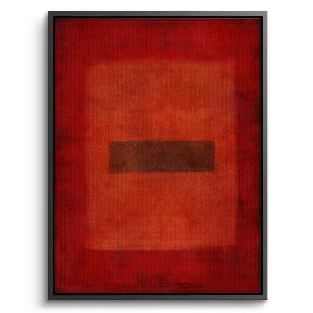 2Abstract Red Color Field  - Canvas