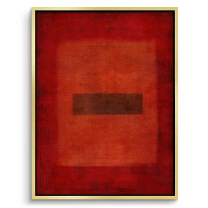 Abstract Red Color Field  - Canvas