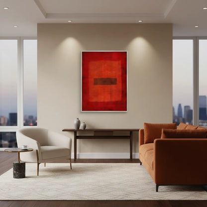 Abstract Red Color Field - Fine Art