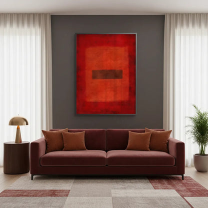 Abstract Red Color Field - Fine Art