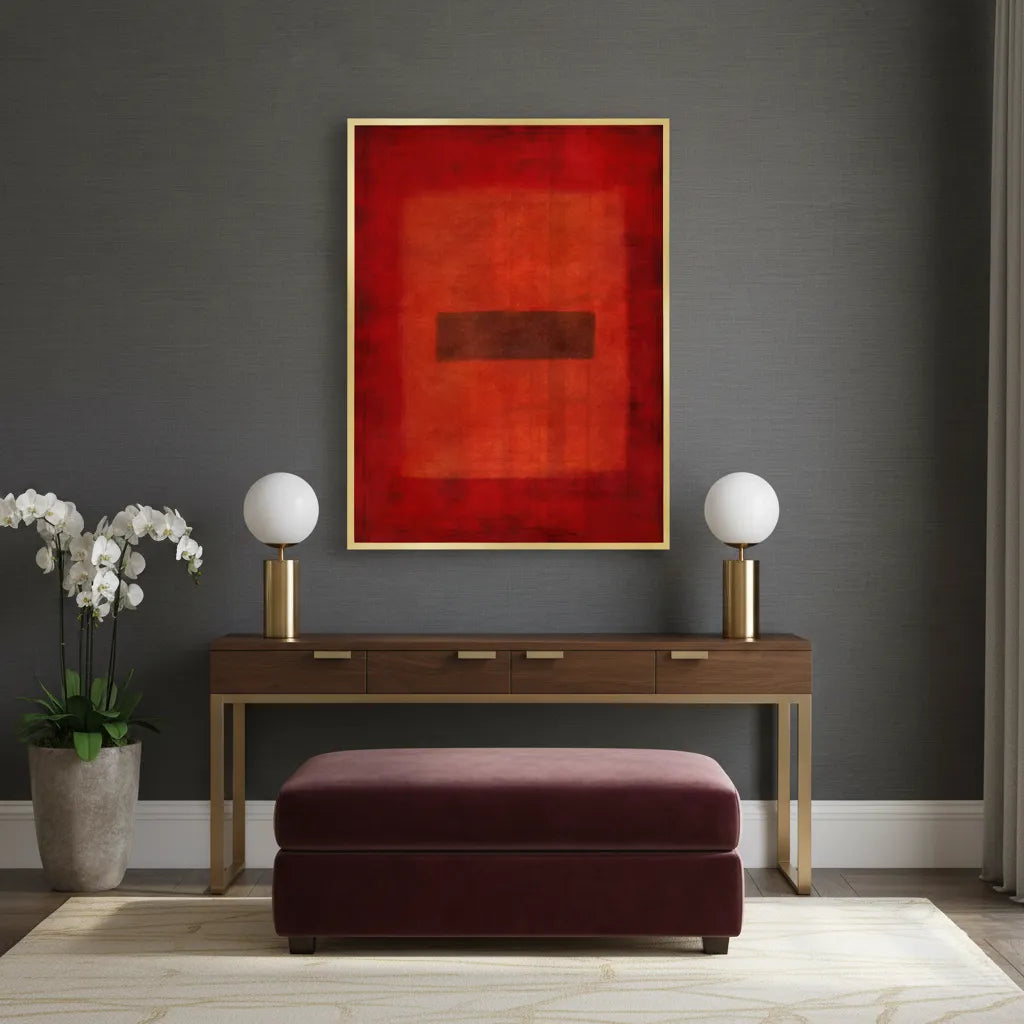 2Abstract Red Color Field - Fine Art