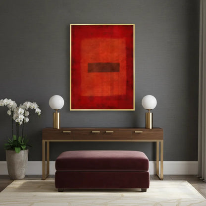 Abstract Red Color Field - Fine Art
