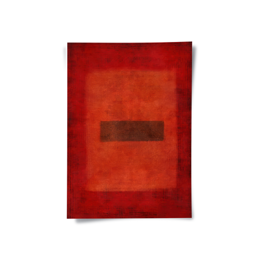 Abstract Red Color Field - Poster