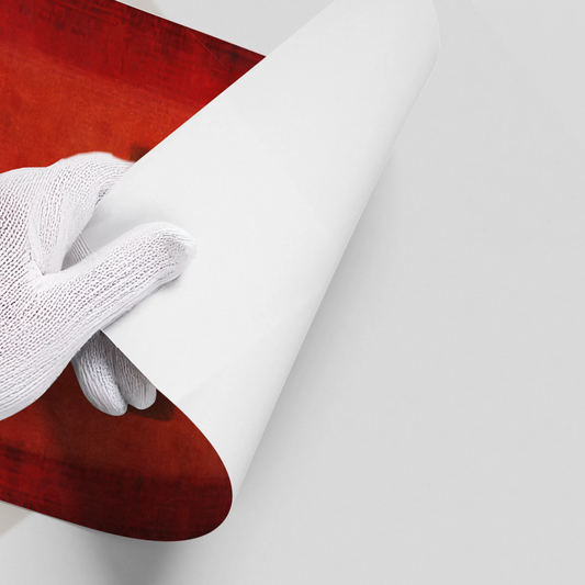 Abstract Red Color Field - Poster