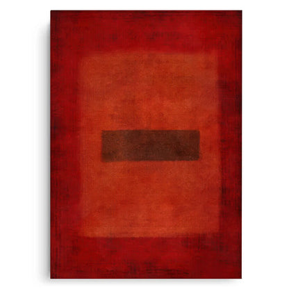Abstract Red Color Field  - Canvas