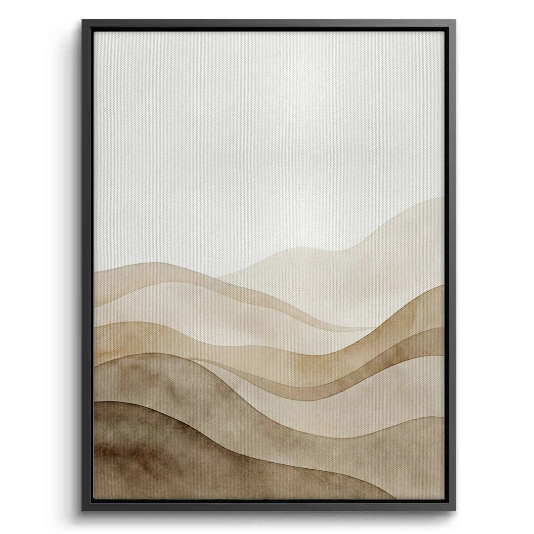 2Abstract Sand Dunes Watercolor - Canvas