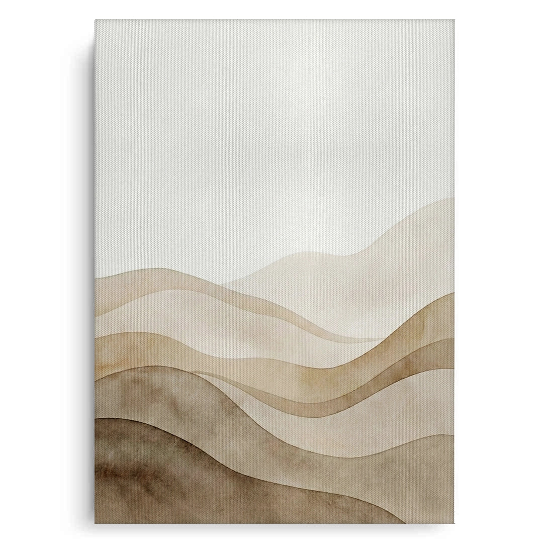 2Abstract Sand Dunes Watercolor - Canvas