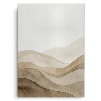 Abstract Sand Dunes Watercolor - Canvas
