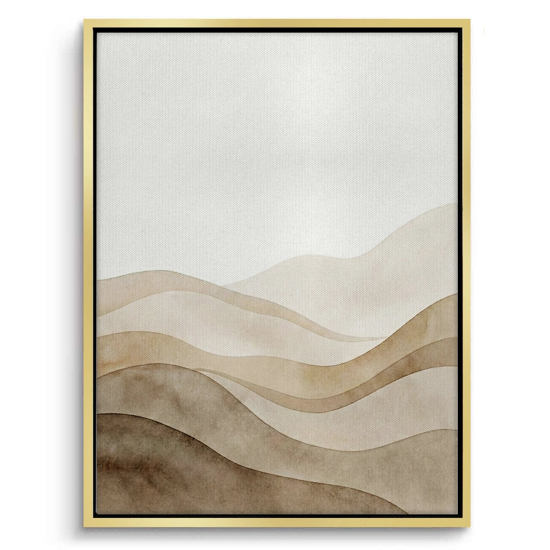 2Abstract Sand Dunes Watercolor - Canvas