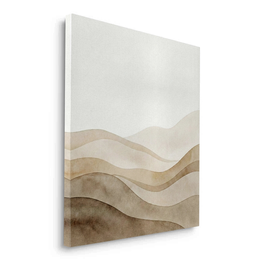 2Abstract Sand Dunes Watercolor - Canvas