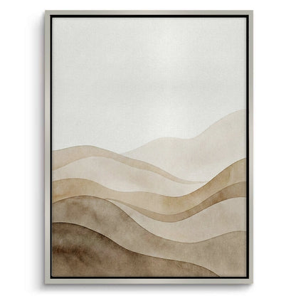 Abstract Sand Dunes Watercolor - Canvas