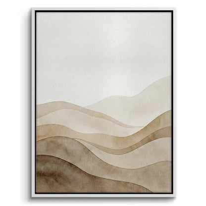 Abstract Sand Dunes Watercolor - Canvas