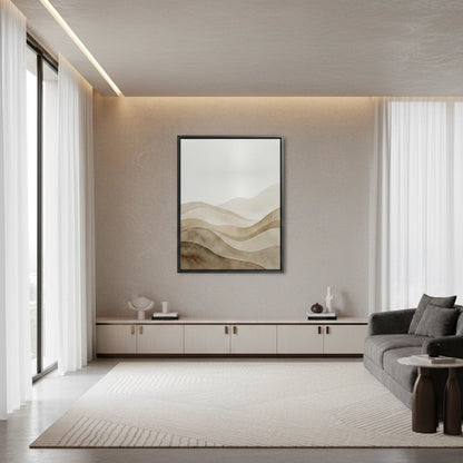 Abstract Sand Dunes Watercolor - Canvas