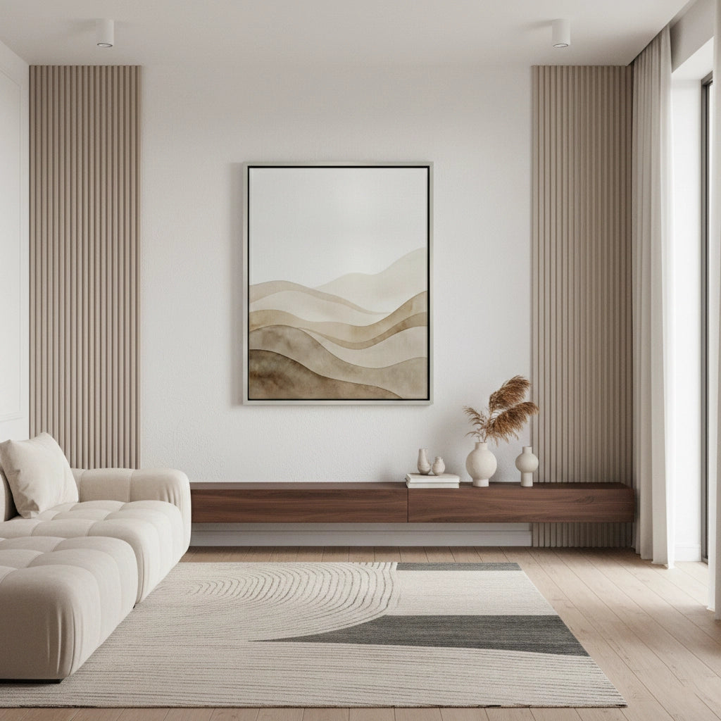 2Abstract Sand Dunes Watercolor - Canvas