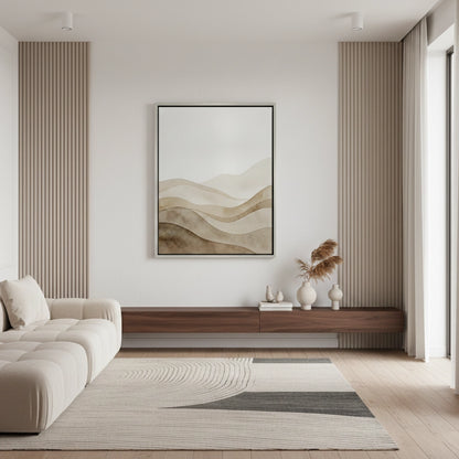 Abstract Sand Dunes Watercolor - Canvas