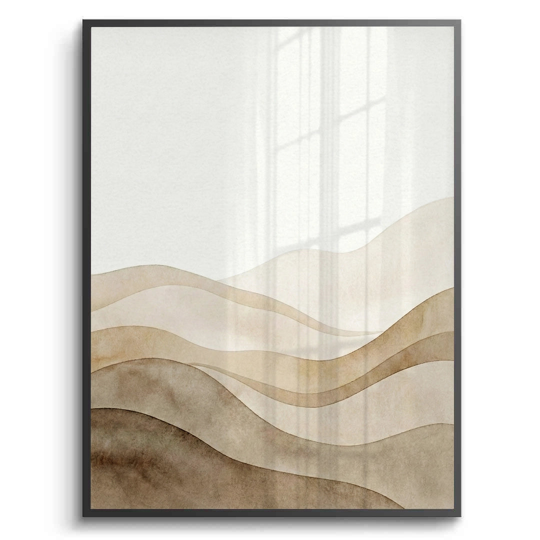 2Abstract Sand Dunes Watercolor - Fine Art
