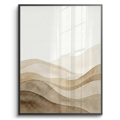 Abstract Sand Dunes Watercolor - Fine Art