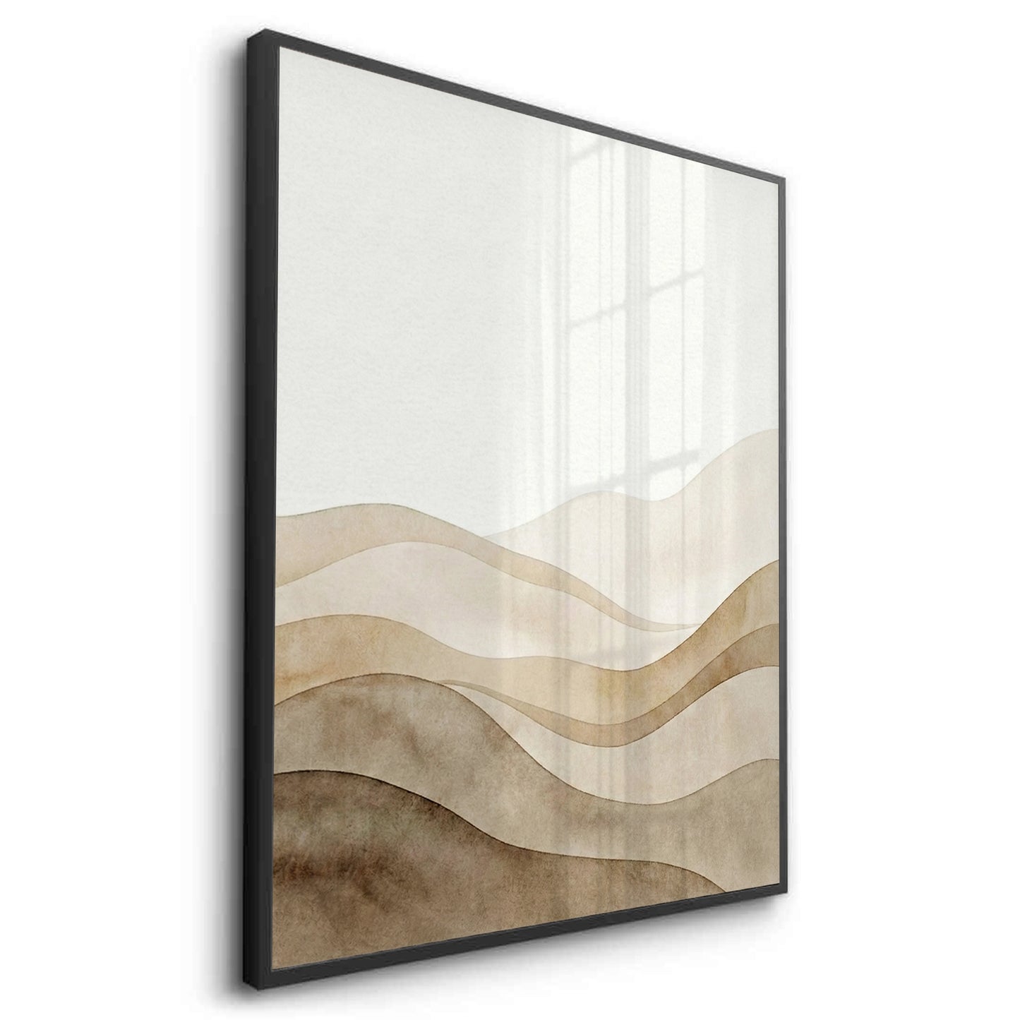 2Abstract Sand Dunes Watercolor - Fine Art