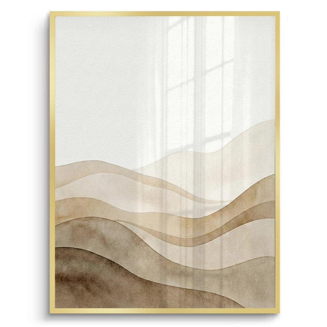 2Abstract Sand Dunes Watercolor - Fine Art