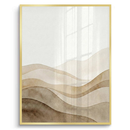 Abstract Sand Dunes Watercolor - Fine Art