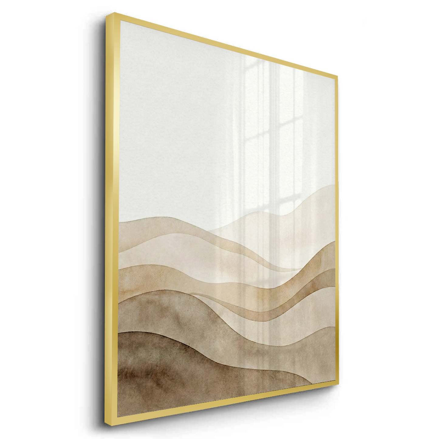 2Abstract Sand Dunes Watercolor - Fine Art