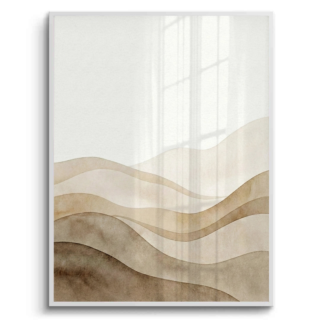 2Abstract Sand Dunes Watercolor - Fine Art