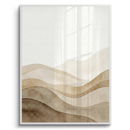 Abstract Sand Dunes Watercolor - Fine Art