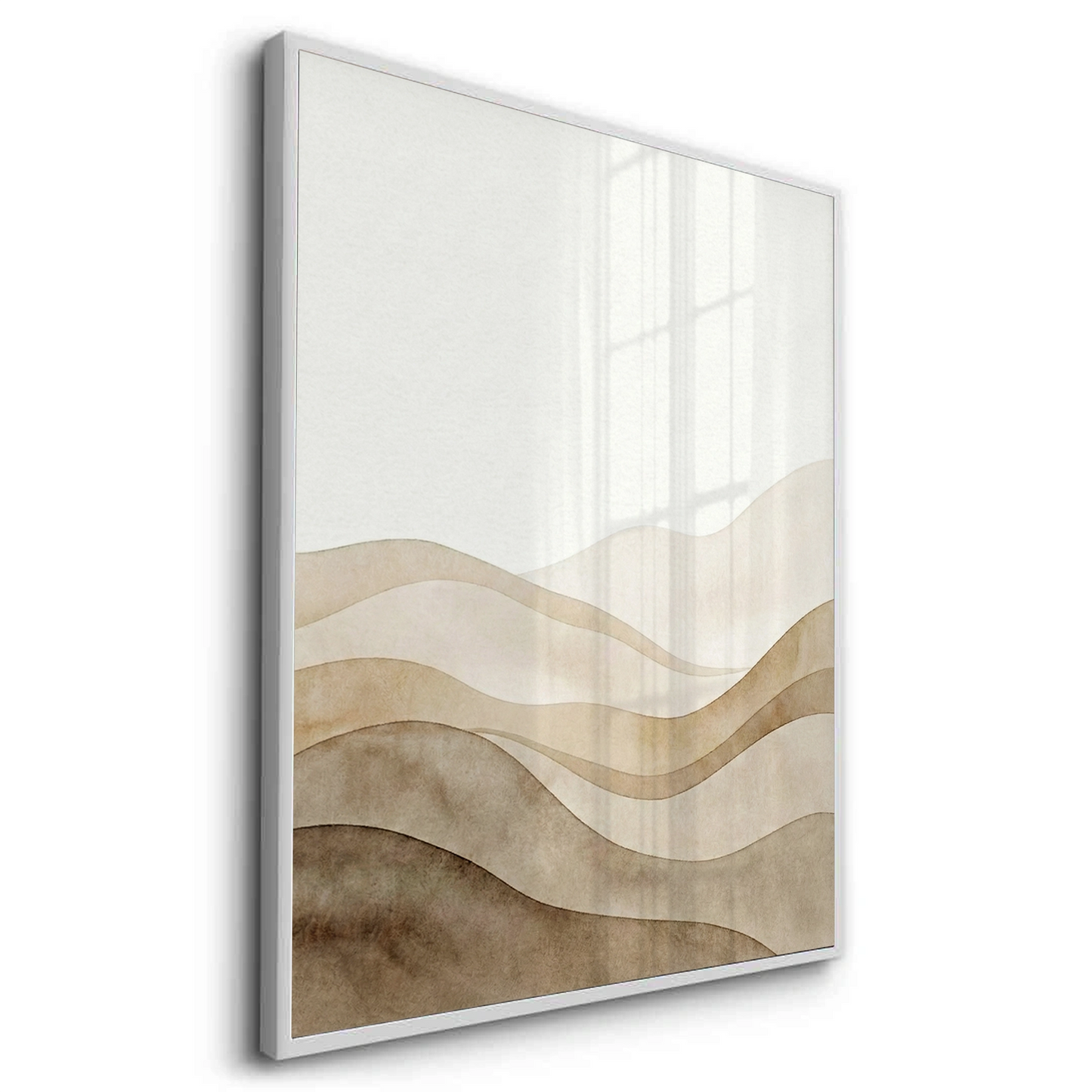 2Abstract Sand Dunes Watercolor - Fine Art