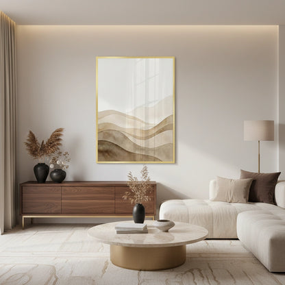 Abstract Sand Dunes Watercolor - Fine Art