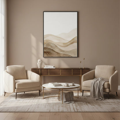 Abstract Sand Dunes Watercolor - Fine Art