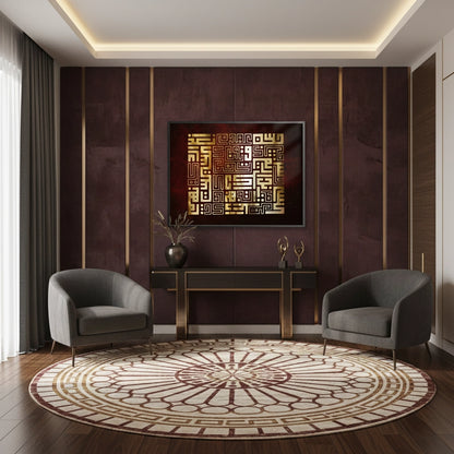 Abstract Square Kufic Art - Fine Art