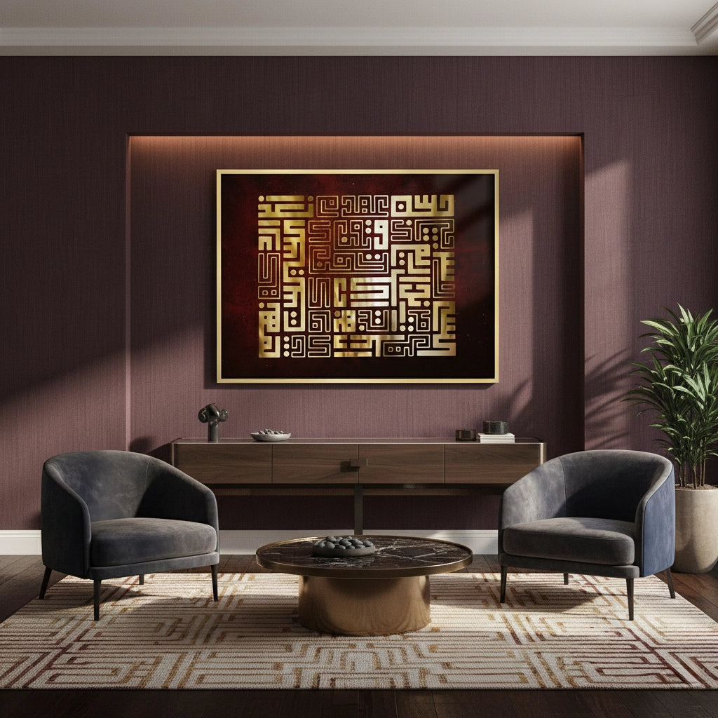 2Abstract Square Kufic Art - Fine Art