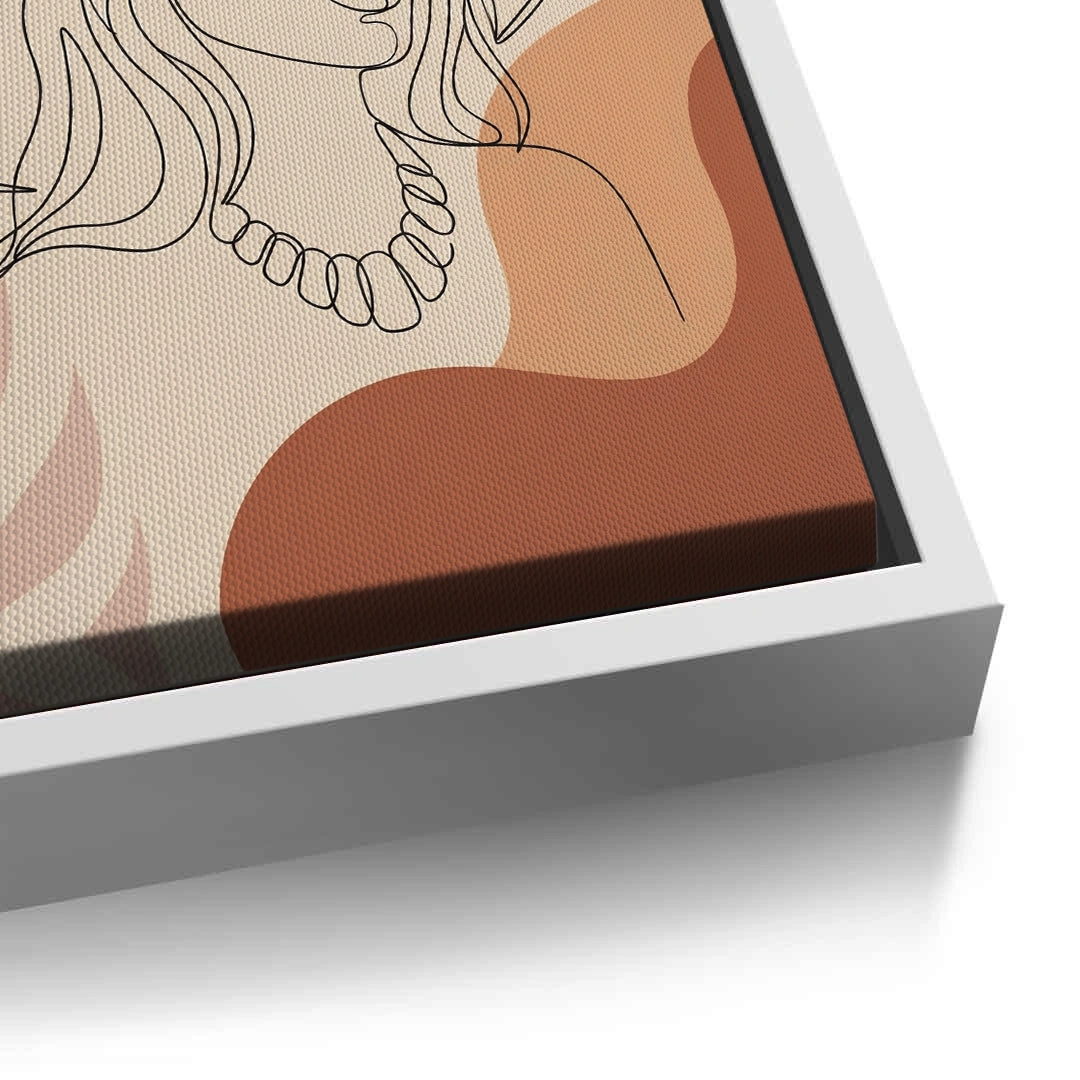 2Abstract Sun Hat Lady - Canvas