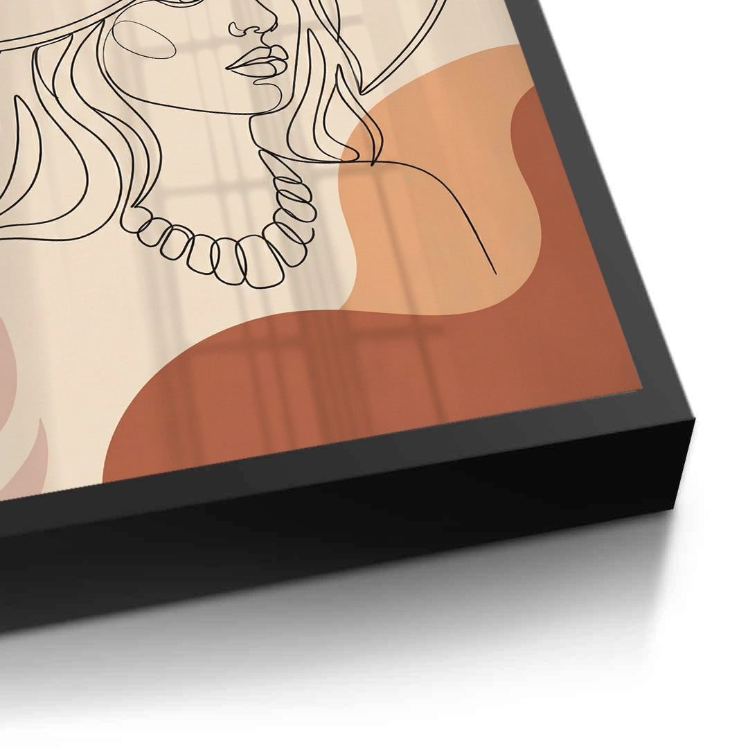 2Abstract Sun Hat Lady - Fine Art