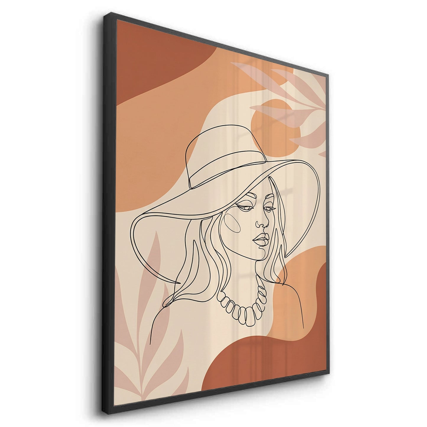 2Abstract Sun Hat Lady - Fine Art
