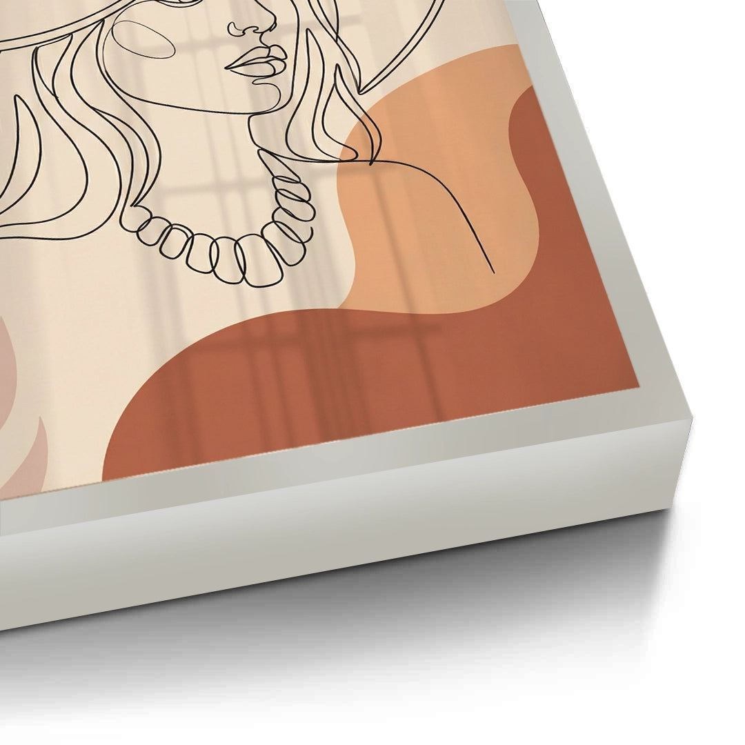 2Abstract Sun Hat Lady - Fine Art