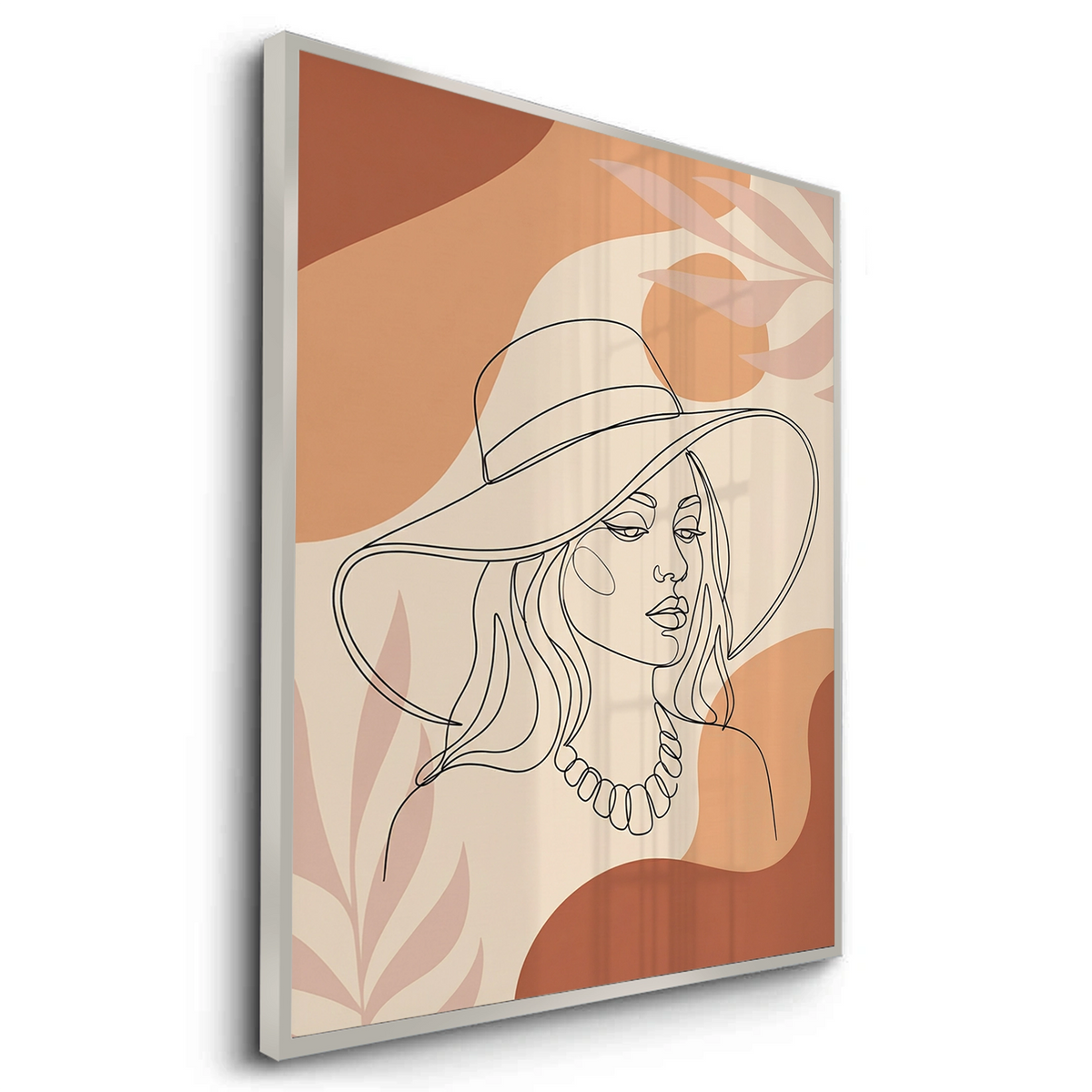 Abstract Sun Hat Lady - Fine Art