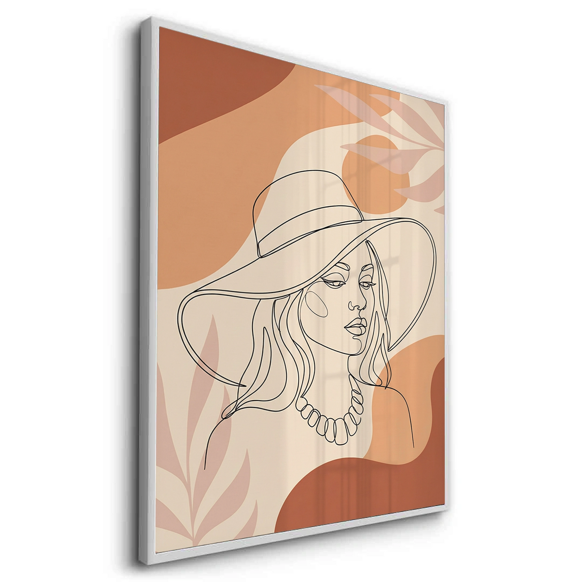 Abstract Sun Hat Lady - Fine Art