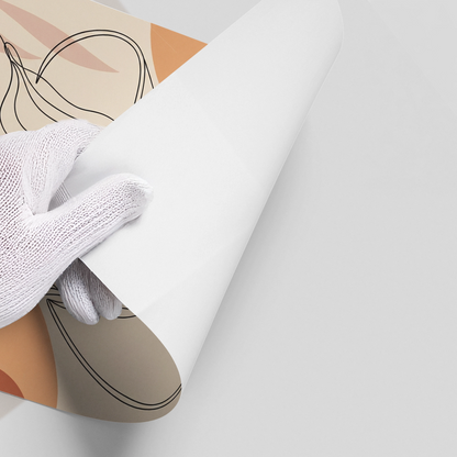 Abstract Sun Hat Lady - Poster