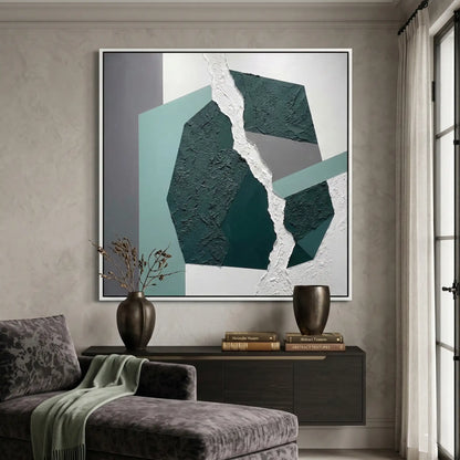 Abstract Teal Geometric #ATG927