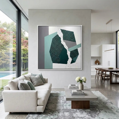Abstract Teal Geometric #ATG927