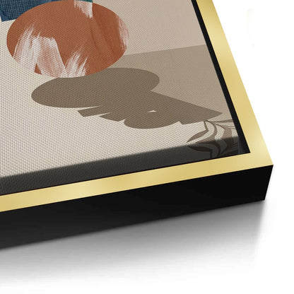 Abstract Vase and Dried Flowers - Canvas