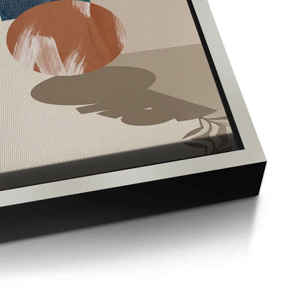 Abstract Vase and Dried Flowers - Canvas