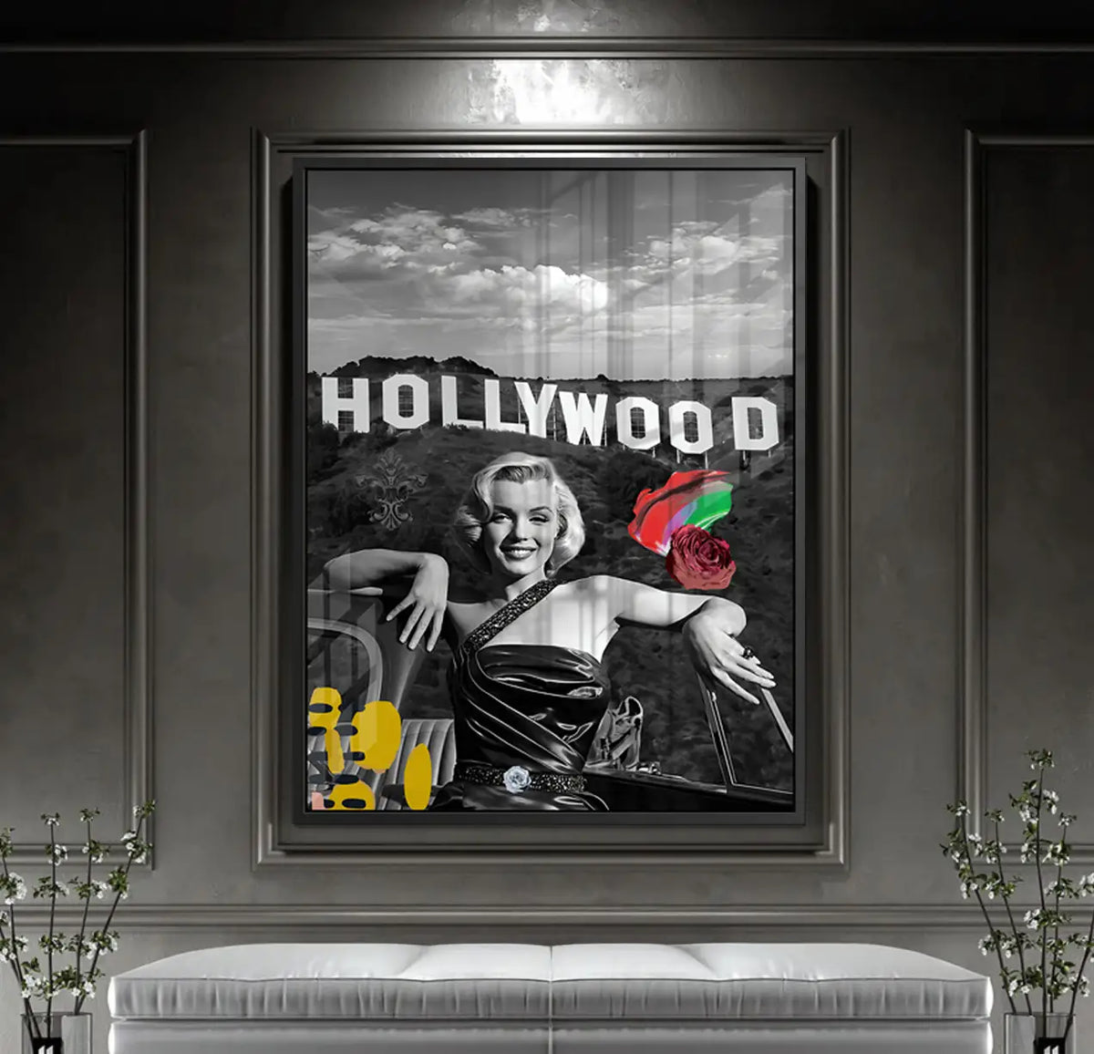 Hollywood Glam - Acrylic - Jasmineart.ae